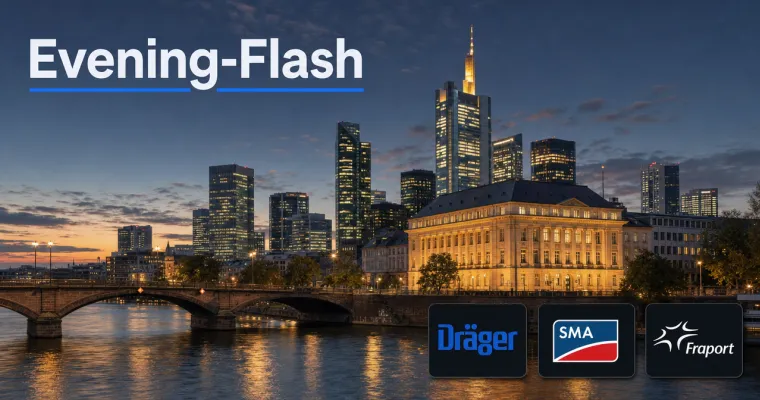 Teaserbild von Evening-Flash: Apple knackt 5 Bio. Dollar – DAX tritt auf der Stelle