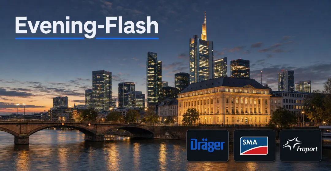 Teaserbild von Evening-Flash: Apple knackt 5 Bio. Dollar – DAX tritt auf der Stelle