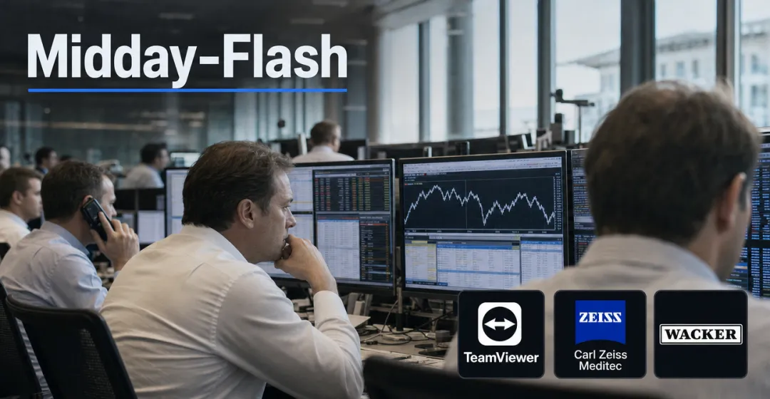 Teaserbild von Midday-Flash: DAX gibt trotz starker Einkaufsmanagerdaten nach