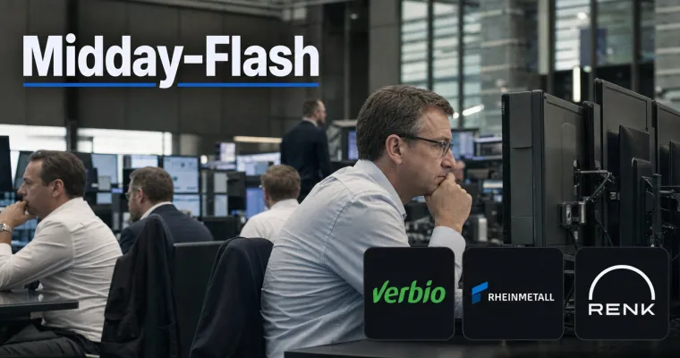 Teaserbild von Midday-Flash: Ölpreis zieht an – Rüstungswerte geraten unter Druck