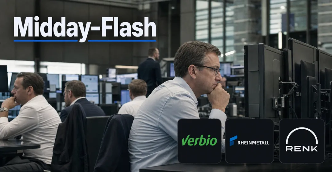 Teaserbild von Midday-Flash: Ölpreis zieht an – Rüstungswerte geraten unter Druck