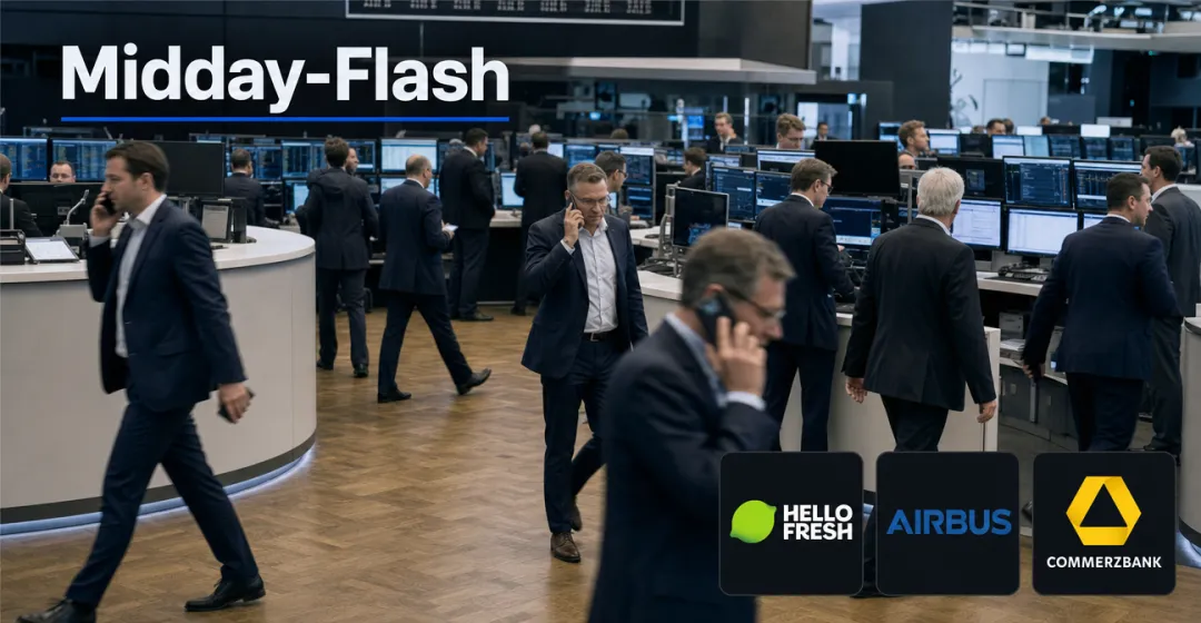Teaserbild von Midday-Flash: Bankaktien über 50-Tage-Linie – HelloFresh auf Rekordtief