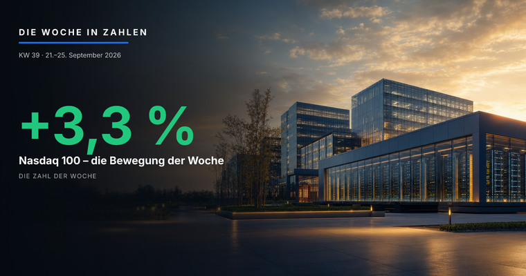 Teaserbild von Die Woche in Zahlen: Technologiewerte trotzen dem Renditeanstieg