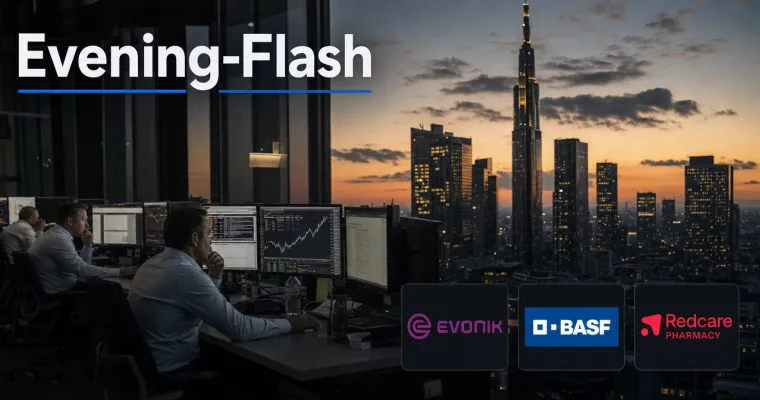Teaserbild von Evening-Flash: Ölpreis springt über 107 Dollar – DAX gibt nach