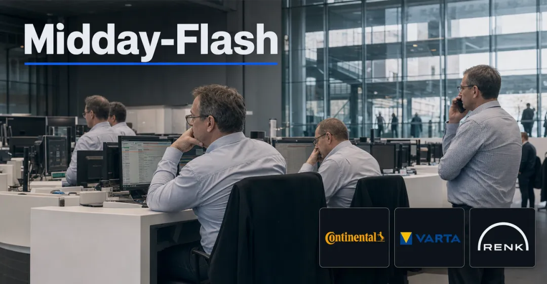 Teaserbild von Midday-Flash: Öl und Renditen steigen – DAX gibt nach