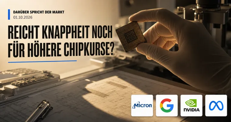 Teaserbild von Darüber spricht der Markt: Reicht Knappheit noch für höhere Chipkurse?