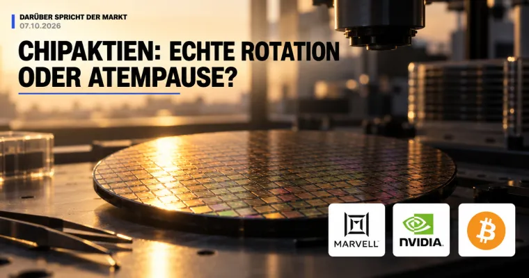 Teaserbild von Darüber spricht der Markt: Chipaktien: Echte Rotation oder Atempause?