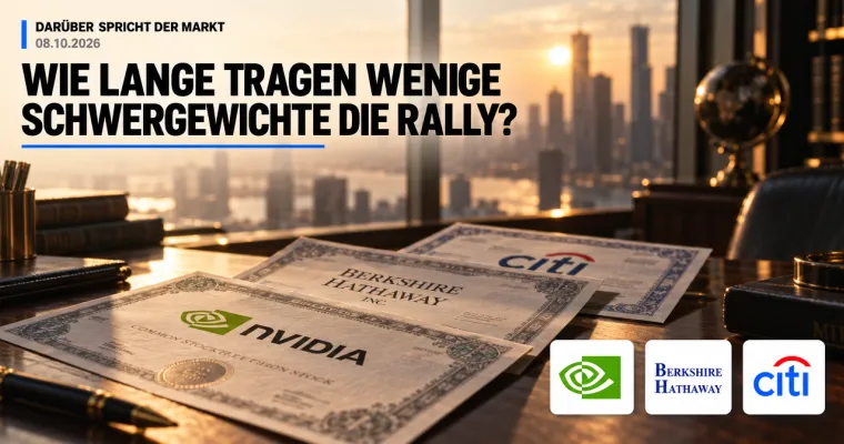 Teaserbild von Darüber spricht der Markt: Wie lange tragen wenige Schwergewichte die Rally?