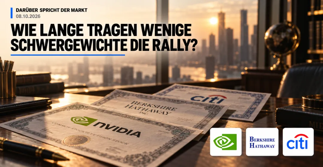Teaserbild von Darüber spricht der Markt: Wie lange tragen wenige Schwergewichte die Rally?