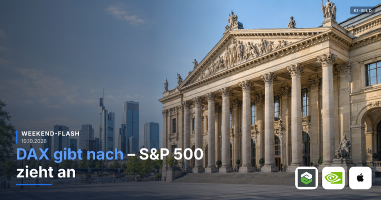 Teaserbild von Weekend-Flash: DAX gibt nach – S&P 500 zieht an