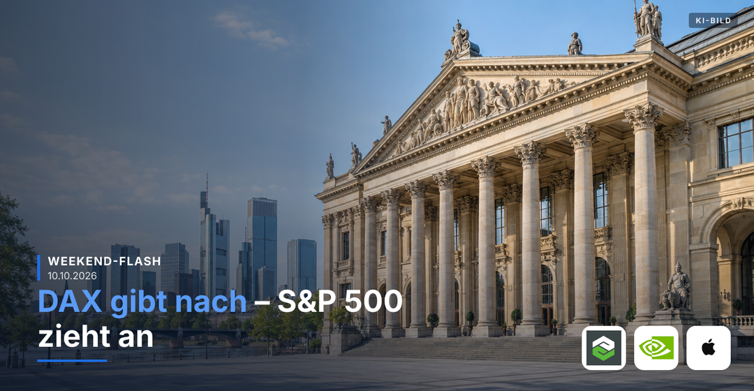 Teaserbild von Weekend-Flash: DAX gibt nach – S&P 500 zieht an