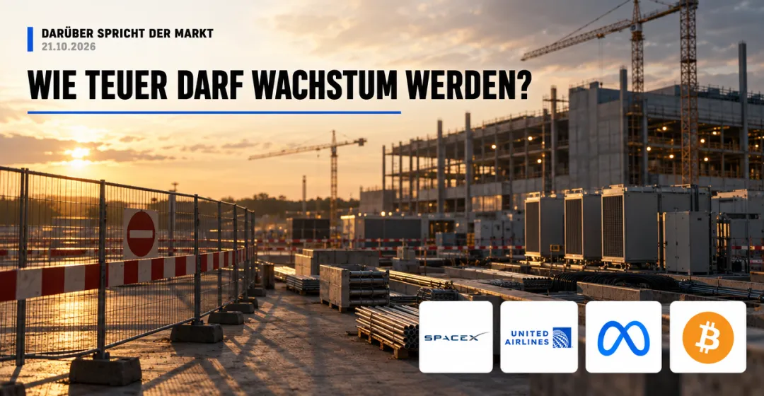 Teaserbild von Darüber spricht der Markt: Wie teuer darf Wachstum werden?