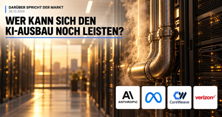 Teaserbild von Darüber spricht der Markt: Wer kann sich den KI-Ausbau noch leisten?