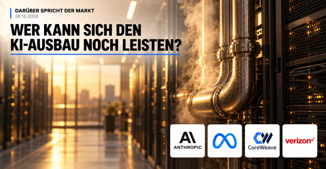 Teaserbild von Darüber spricht der Markt: Wer kann sich den KI-Ausbau noch leisten?