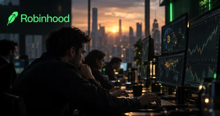 Teaserbild von ROBINHOOD: Ereigniswetten überholen Krypto – doch der Gewinn sinkt