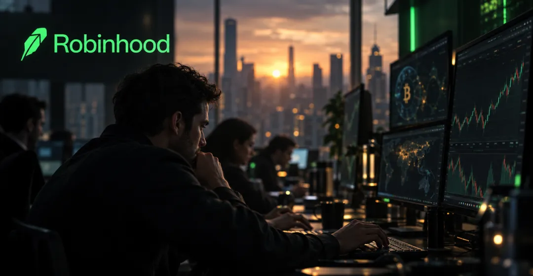 Teaserbild von ROBINHOOD: Ereigniswetten überholen Krypto – doch der Gewinn sinkt