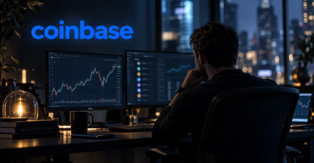 Teaserbild von COINBASE: Mehr Gewinn – doch die Handelserlöse brechen ein