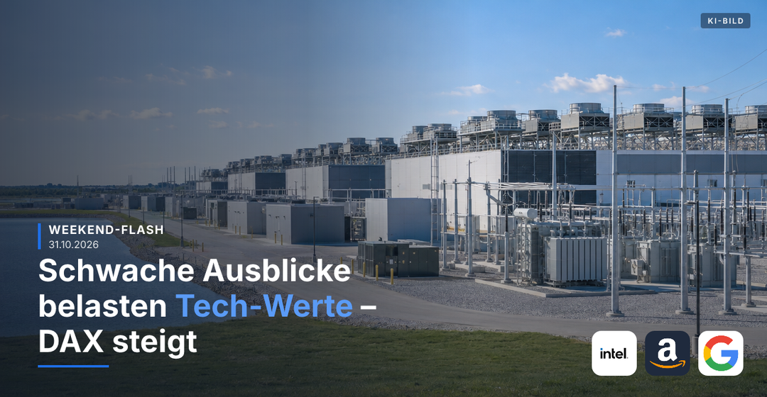 Teaserbild von Weekend-Flash: Schwache Ausblicke belasten Tech-Werte – DAX steigt