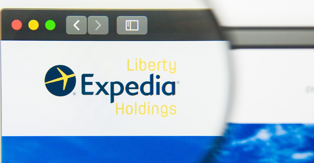 EXPEDIA - Knapp vor der Kaufmarke nach oben gedreht