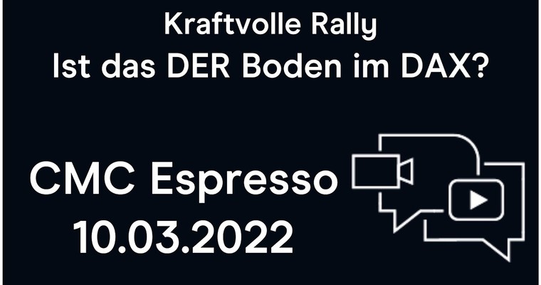 CMC Espresso: DAX - ist das DER Boden?