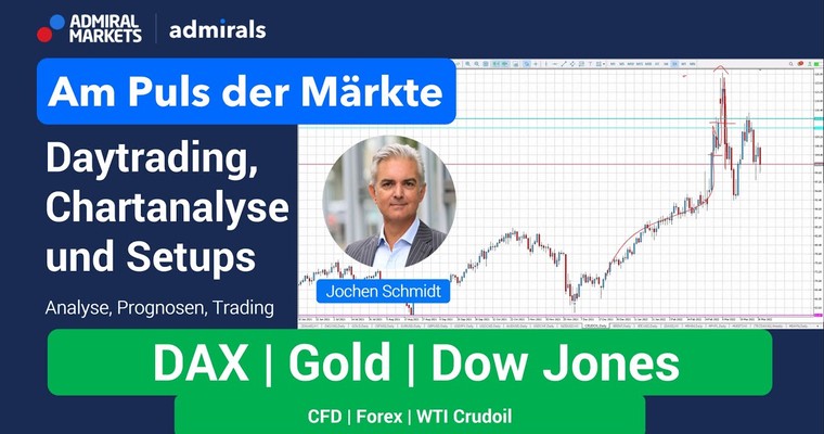 Am Puls der Märkte: DAX, DOW, Forex, Gold | Chartanalyse live | Daytrading live | 31.03.2022