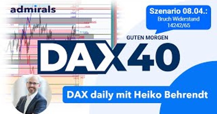 DAX: Analyse | Setups | Scalping | Tradingideen | 08.04.2022 - Guten Morgen DAX!