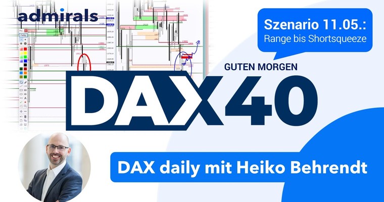 DAX: Analyse | Setups | Scalping | Tradingideen | 11.05.2022 - Guten Morgen DAX!