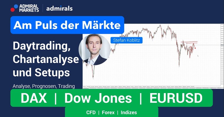 Am Puls der Märkte: DAX, DOW, EURUSD| Chartanalyse live | Daytrading live | 01.06.2022
