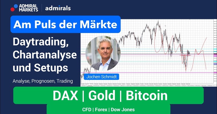 Am Puls der Märkte: DAX, Gold, Bitcoin | Chartanalyse live | Daytrading live | 09.06.2022