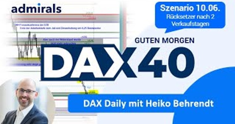 DAX: Analyse | Setups | Scalping | Tradingideen | 10.06.2022 - Guten Morgen DAX!