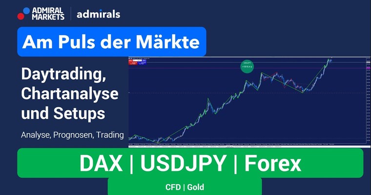 Am Puls der Märkte: DAX, Gold, USDJPY | Chartanalyse live | Daytrading live | 10.06.2022