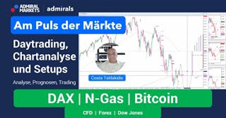 Am Puls der Märkte: N-Gas, DAX, Wall Street | Chartanalyse live | Daytrading live | 12.07.2022