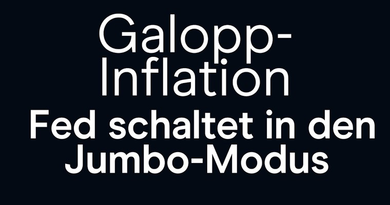 CMC Espresso: Galopp-Inflation: Fed schaltet in den Jumbo-Modus