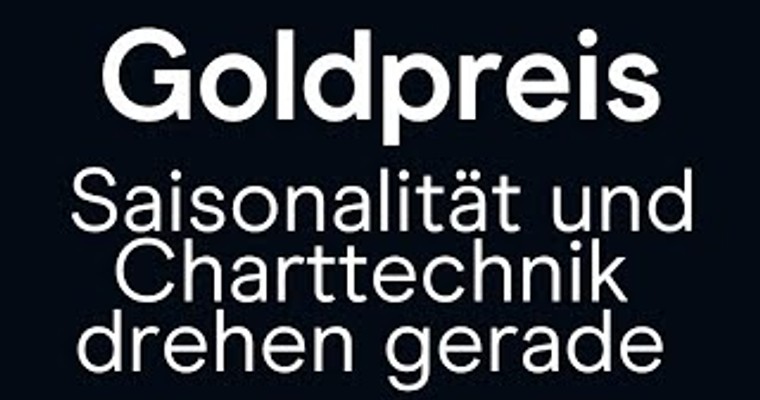 CMC Espresso: Goldpreis: Saisonalität und Charttechnik drehen gerade