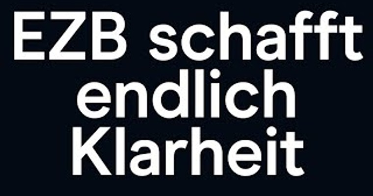 CMC Espresso: EZB: Endlich besteht Klarheit