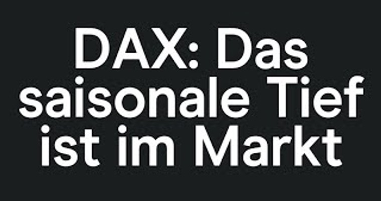 CMC Espresso: DAX: Das saisonale Tief ist im Markt