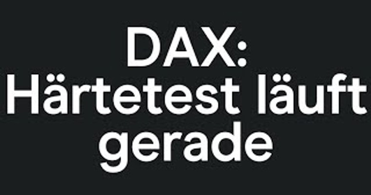 CMC Espresso: DAX: Härtetest läuft gerade