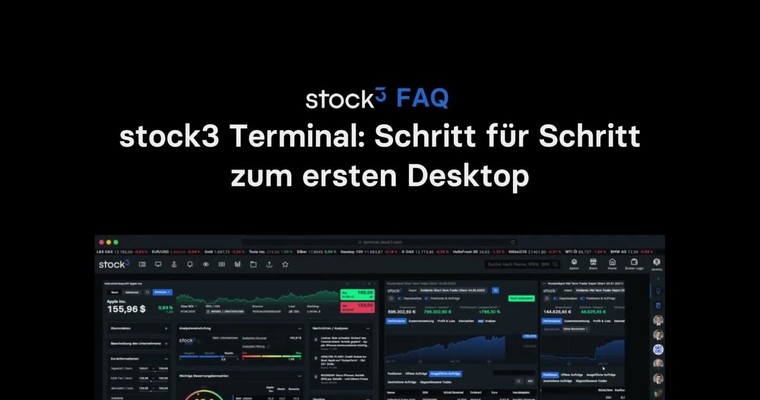 stock3 Terminal: 📽️ Schritt für Schritt zum ersten Desktop