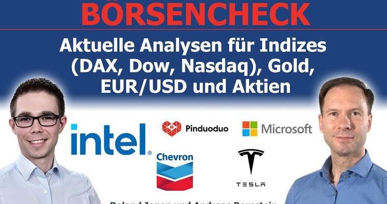 Börsen weiter auf Erholungskurs 📈: Aktuelle Analysen für DAX, Dow, Nasdaq, Gold, Öl, EURUSD & Aktien