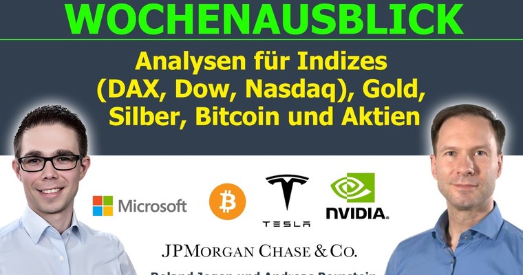 Inflationsdaten & Start der Quartalssaison: Analysen für DAX, Dow, Gold, Silber, Bitcoin & Aktien