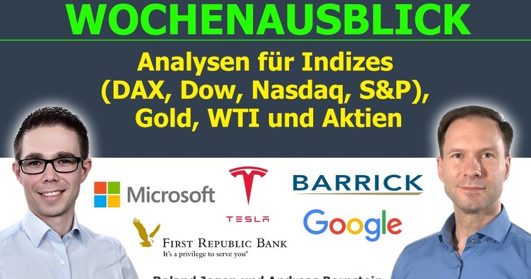 Warten auf Big Tech: Analysen für DAX, Dow, Nasdaq, WTI, Gold & Aktien wie Microsoft, Google, Tesla