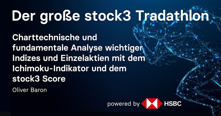 Charttechnische und fundamentale Analyse wichtiger Indizes und Einzelaktien mit dem Ichimoku-Indikator und dem stock3 Score