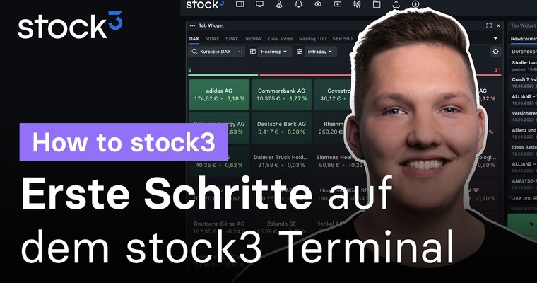 🎥 So findest Du Dich auf dem stock3 Terminal zurecht | How to stock3 Webinare