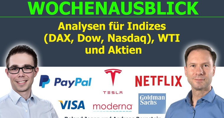 Warten auf den FED Zinsentscheid. Wochenausblick für DAX, Nasdaq, WTI & Aktien (Tesla, PayPal,...)