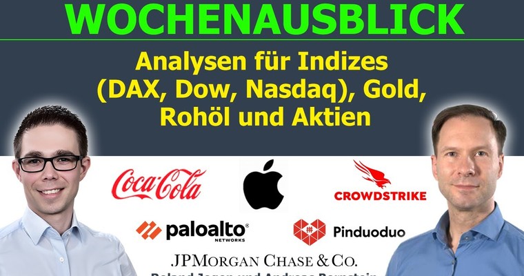 Flucht in sichere Häfen. Marktausblick für DAX, Nasdaq, Gold, Öl & Aktien (AAPL, CRWD, PDD, JPM,...)