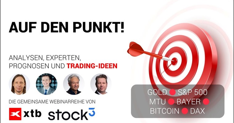 AUF DEN PUNKT 🔴 Chartanalyse & Trading-Ideen 🔴 GOLD, BITCOIN, S&P 500, DAX, MTU & BAYER AKTIE