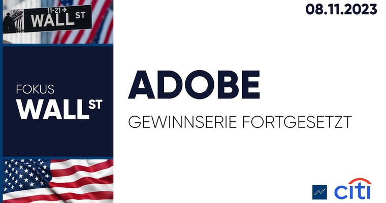 Adobe – Gewinnserie fortgesetzt