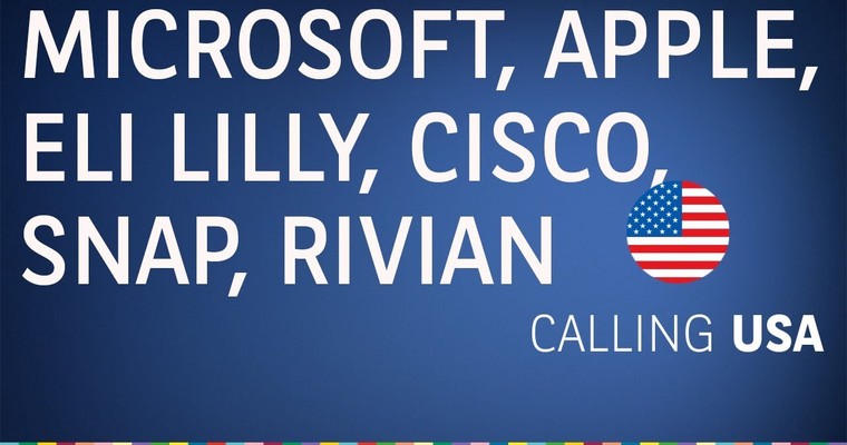 Rekordhoch bei Microsoft und Eli Lilly, News zu Cisco, Amazon, Rivian, Snap, Disney, SoFi - Calling USA