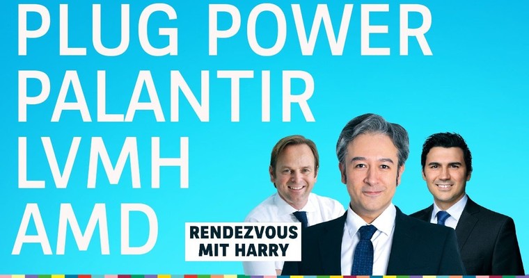 Retter US-Notenbank. AMD, Palantir, Plug Power und LVMH im Chart-Fokus - Charttechnik mit Harald Weygand