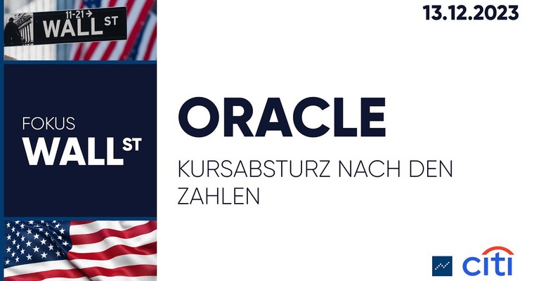 Oracle – Kursabsturz nach den Zahlen